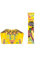 BEBETO Sour Stick – Tutti Frutti – 30g x 24 Bucati