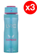 Caprice Perfume Spray for Women – 200 ml (3 Pack)