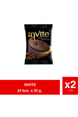 INVITE CAKE – Briose cu Cacao si Crema de Cacao – 25g x 24 x 2 Pachet
