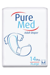 3 pachet Pure Med ECO XL (42 scutece) + 1 pachet șervețele umede Pure Med (50 buc)