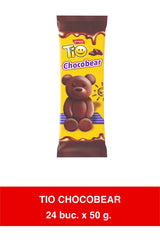 TIO CHOCOBEAR – Prajitura ursulet cu glazura de ciocolata si fulgi de cocos 45g x 24 bucati