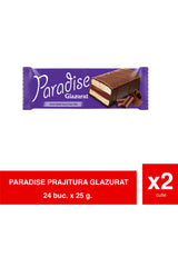 Paradise – Prajitura cu Glazura de Cacao si Crema de Cacao – 25g x 24 x 2 Pachet