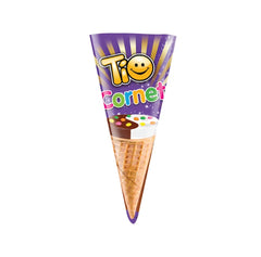Tio CORNET – Napolitane cu Crema de Alune, Vanilie si Drajeuri Colorate – 25g x 24