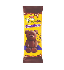 TIO CHOCOBEAR – Prajitura ursulet cu glazura de ciocolata si fulgi de cocos 50g x 24 bucati