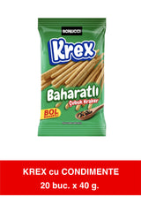 Krex cu Condimente Spicy Stick Crackers – 40g x 20 Pack Display Box