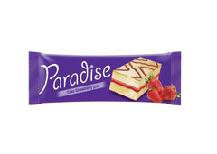 Paradise – Prajitura Neglazurata Cu Crema De Capsuni – 22g X 24 X 2 Pachet