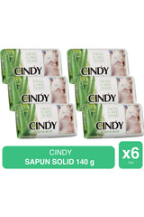 Cindy – Solid Soap with Aloe Vera Extract – 140g x 6