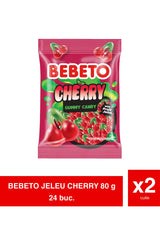 Jeleu Cherry – Jeleuri gumate cu aromă de cireșe 80g x 12 x 2 pachete