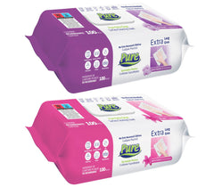 Pachet Promo Servetele umede pentru suprafete PURE 100buc/pachet - set 2 bucati diverse sortimente