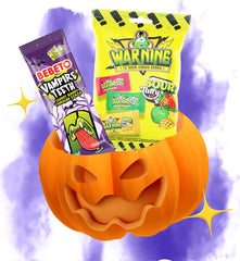 BEBETO Pachet Bomboane Halloween (24 Vampir x 22 gr + 12 Bomboane Acrișoare Warning x 8,5 gr)