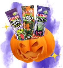BEBETO Pachet Halloween Jeleu Mega Mix (24 Vampir x 22 gr + 24 Cobra x 30 gr + 24 Vrăjitoare x 22 gr)