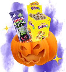 Halloween Candy Pack (24 Witch x 22 gr + 80 Burger XS x 10,5gr)