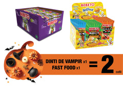 Halloween Pack Jelly Mix (24 Vampir x 22 gr + 24 Fast Food x 30 gr)