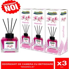 Pachet Promo - Odorizant De Camera Cu Betisoare (Magnolie) 3buc