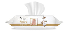 PURE BABY ORGANIC Servetele umede pentru copii cu capac 90 buc