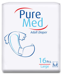 PURE MED Scutece incontinenta adulti large, 16 buc