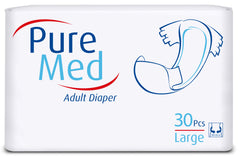 PURE MED Scutece incontinenta adulti large, 30 buc