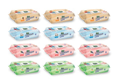 Pachete Promo Servetele umede PURE 64 buc (12 buc/bax)