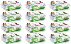 Set 12 pachete s Servetele umede Babysoft 120buc./pachet cu aroma de avocado