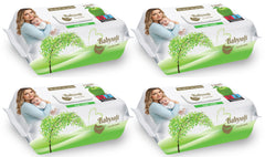 Set 4 pachete s Servetele umede Babysoft 120buc./pachet cu aroma de mar verde