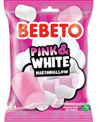 BEBETO Pink and White – Fluffy marshmallow jellies 30g x 12 x 2 packs