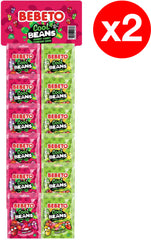 Bebeto BEANS SOUR MIX – Berry & Tropical Sour Jellies 60g x 12 x 2