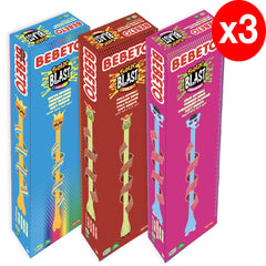 BEBETO Sour Blast - set 3 tutti frutti/capsuni/cola