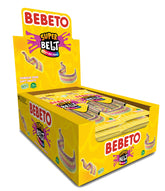 Bebeto SUPERBELTS – Assorted sour gummy strips 75g x 12 packs