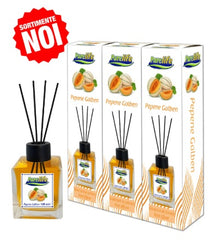 Set 3 x PureLife Odorizant de cameră cu bețișoare PureLife – Pepene Galben – 120 ml