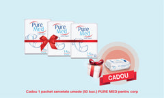 Pachet Promo: 3x PURE MED Scutece incontinenta adulti 14 buc (XLarge) + CADOU Servetele Umede Pure MED (50 buc.)