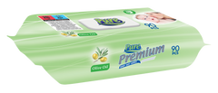 PURE PREMIUM Servetele umede pentru copii cu capac 64 buc