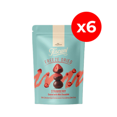 Toscani capsuni liofilizate invelite in ciocolata cu lapte 80gr X 6buc