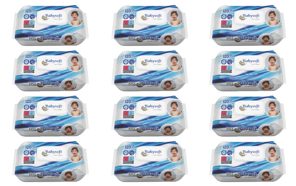 Pachete Promo Servetele umede BABYSOFT super soft (12 buc/bax)
