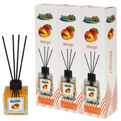 PureLife Set 3 x Odorizant de cameră cu bețișoare PureLife – Mango – 120 m