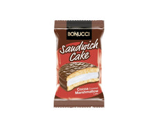 Bonucci Sandwich Cake – Prajitura cu blat de vanilie, glazura de cacaocrema marshmallow 23g x 24 x 2bucati