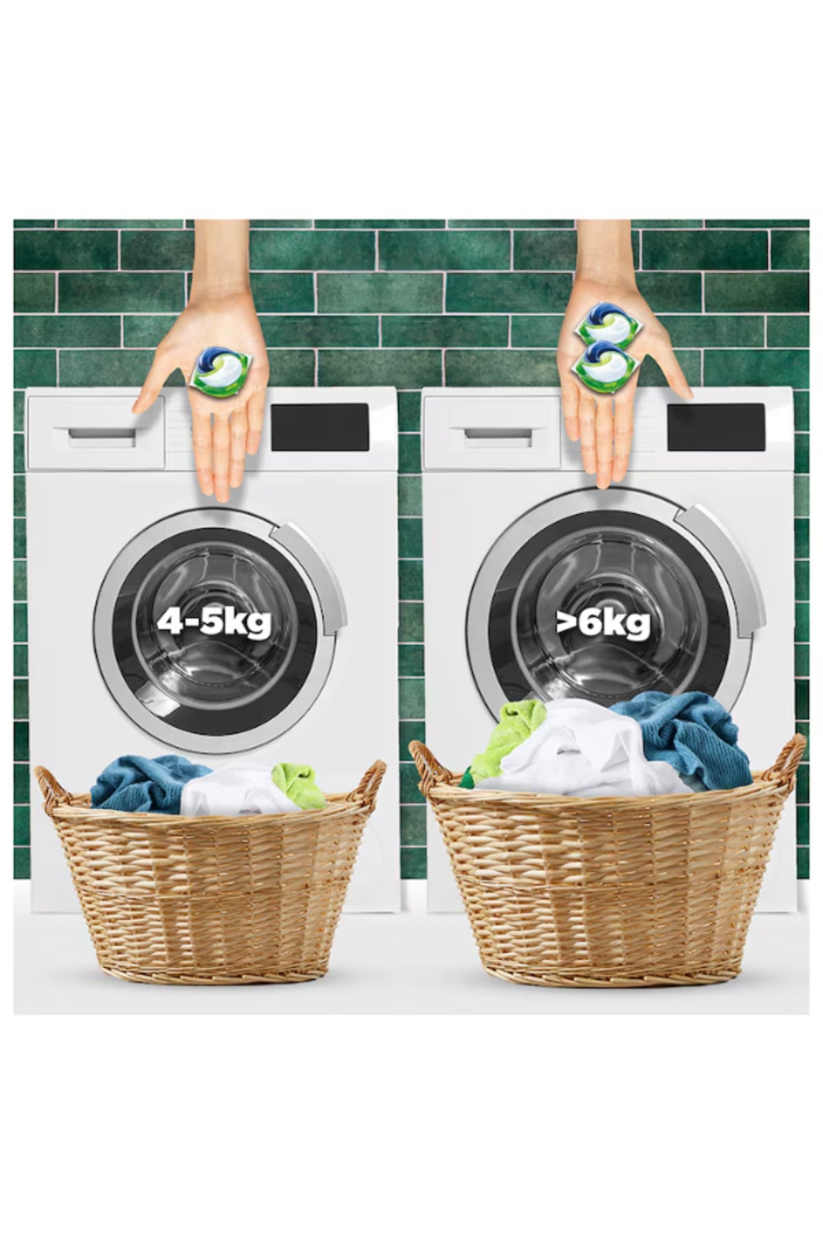 Detergent De Rufe Capsule All In One Pods Mountain Spring, 65 Spalari