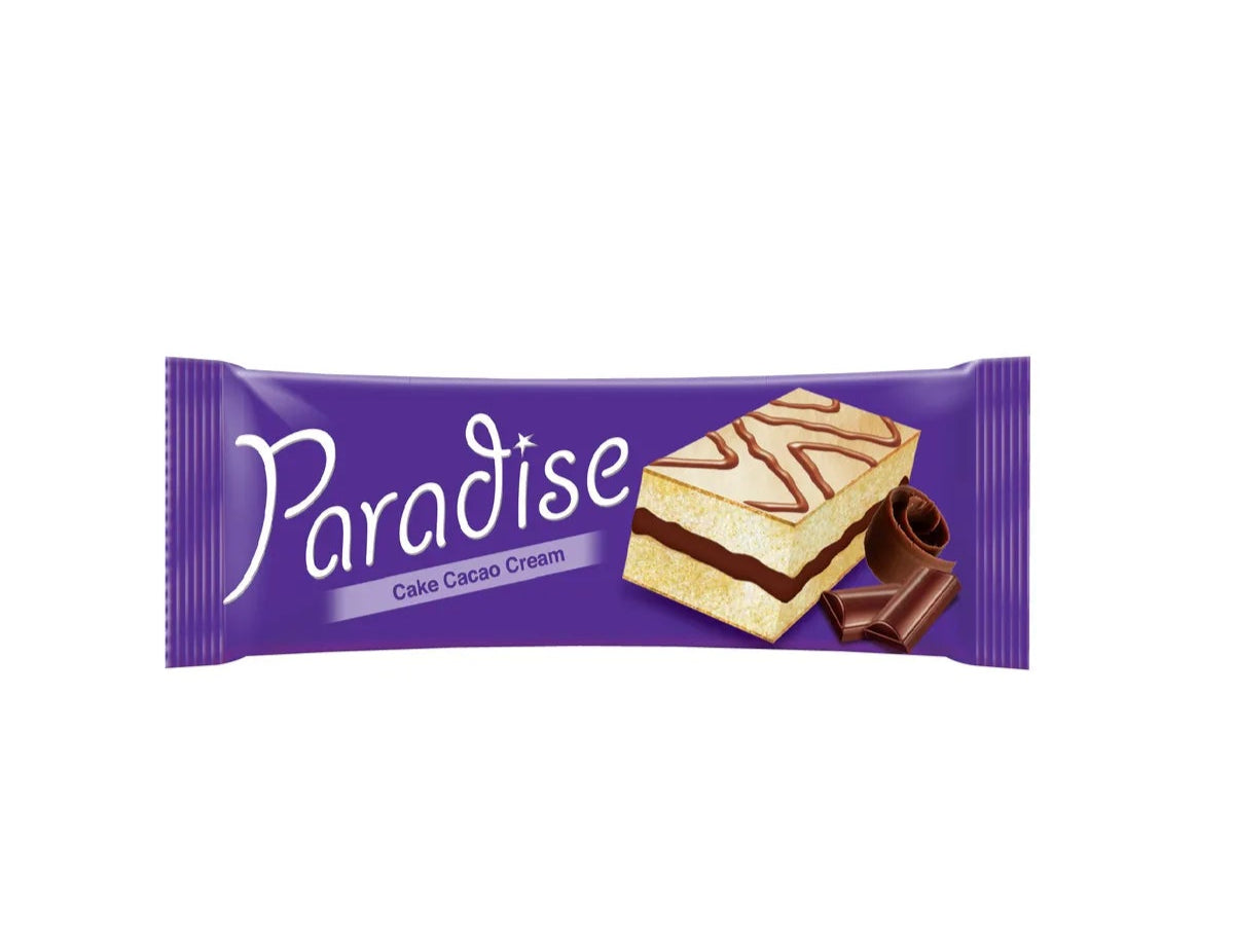 Paradise – Prajitura Neglazurata Cu Crema De Cacao – 22g x 24 x 2 Pachet
