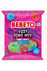 Fizzy Rings Mix Bomboane Gumate Acrișoare 150g