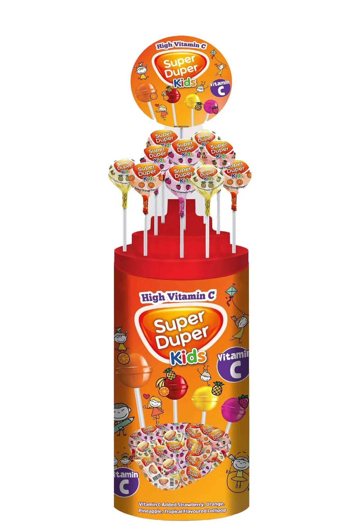 Durukan Super Duper Acadele Fructate Cu Vitamina C – 6.2g X 150 Bucăți | Diverse Arome