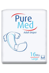 Set 3x Pure Med ECO L scutece adult, 48 buc + 1x șervețele umede igienice Pure Med, 50 buc