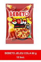 Jeleuri în formă de sticlă de Cola, moi și elastice, 12 pachete x 80g
