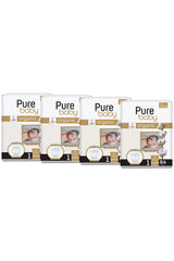 PureBaby Set 4× Cotton Diapers No. 1