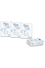 3 pachet Pure Med ECO XL (42 scutece) + 1 pachet șervețele umede Pure Med (50 buc)