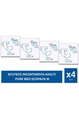 Pure Med Set 4 Pachete Scutece Adulți M 18 Buc