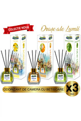 Parfum de cameră Pure Life Sorrento Lemon, Valencia Orange Flowers și New Delhi Bergamot, pachet de 3, 120 ml