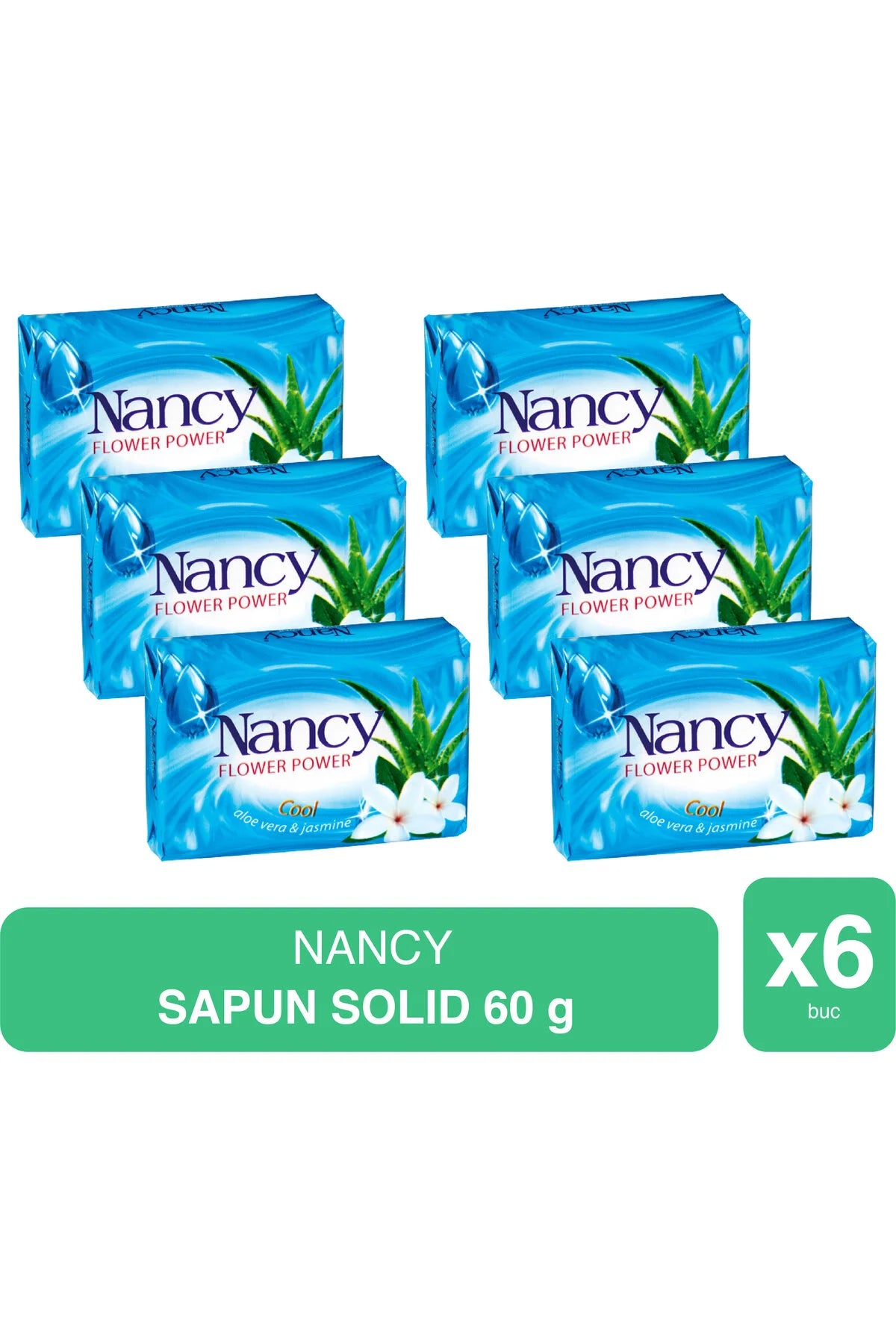 Nancy – Săpun Solid Cool – 60g x 6