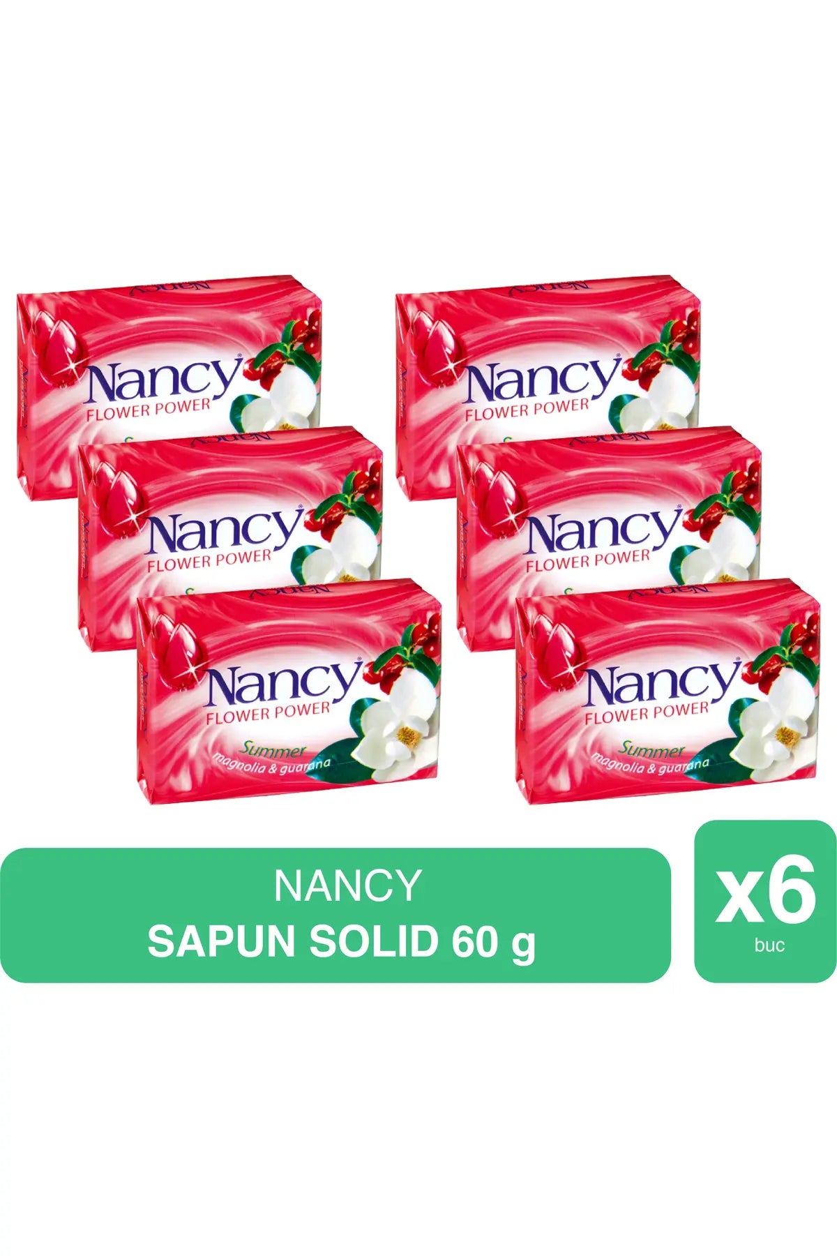 Nancy – Săpun Solid Flower Power Summer – 60g x 6