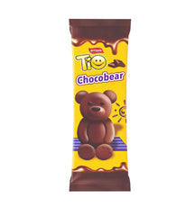 TIO CHOCOBEAR – Prajitura ursulet cu glazura de ciocolata si fulgi de cocos 50g x 24 bucati