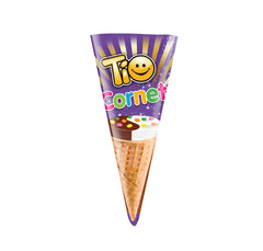 Tio CORNET – Napolitane cu Crema de Alune, Vanilie si Drajeuri Colorate – 25g x 24