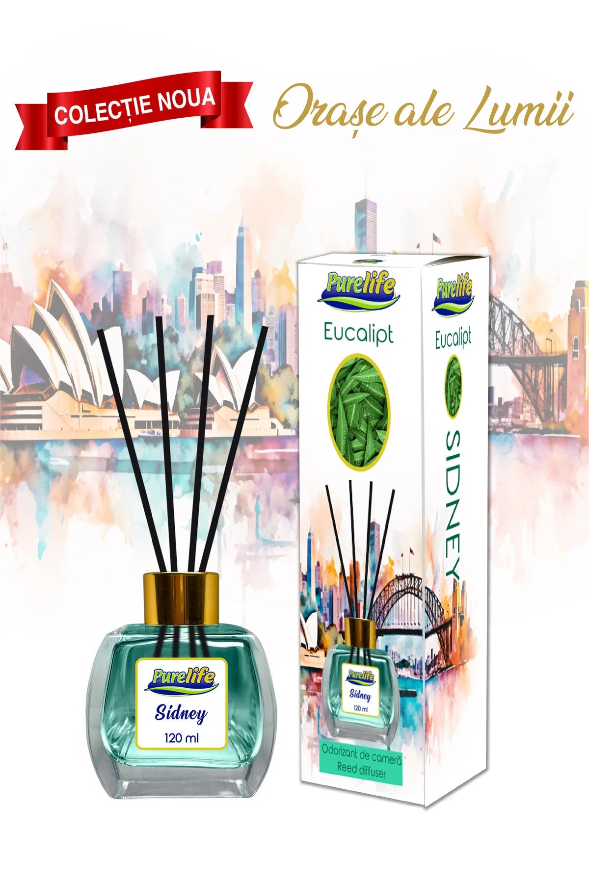 Parfum de cameră Pure Life Sydney cu eucalipt 120 ml